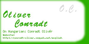 oliver conradt business card